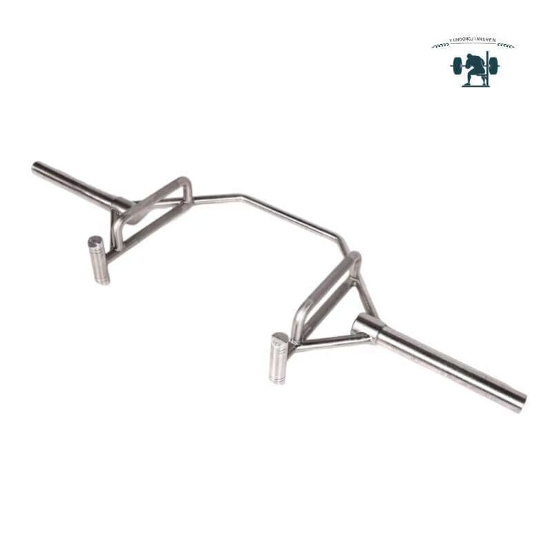 Hexagonal Deadlift Barbell Large Ring-shaped Austrian Bar Small Hole Electroplating Closed Opening Bearing Bar Gym Large Hole Weightlifting