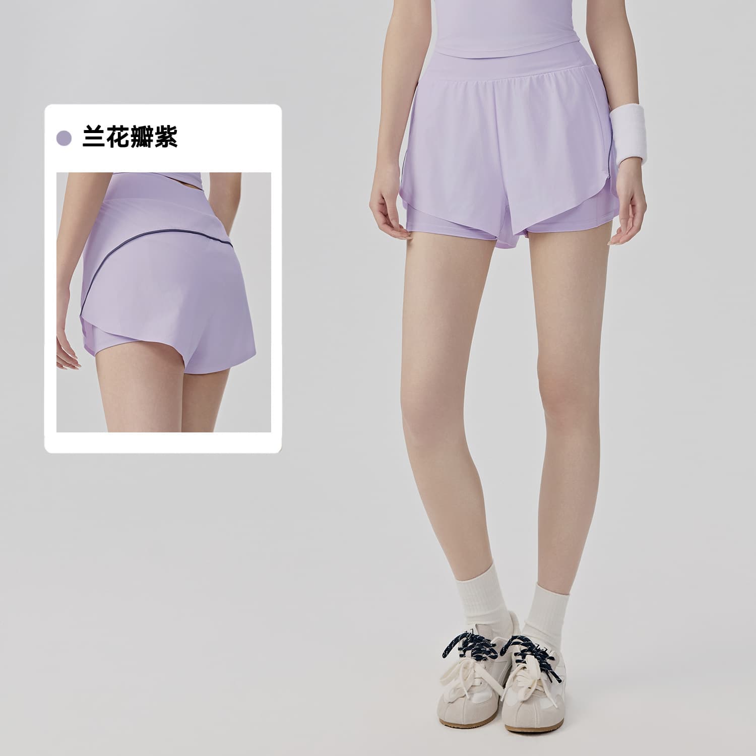 Spring/summer Women's Sports Shorts Lightweight Fake Two Piece Lightweight Breathable Outerwear Hot Shorts Short Loose Breathable Gym Pants