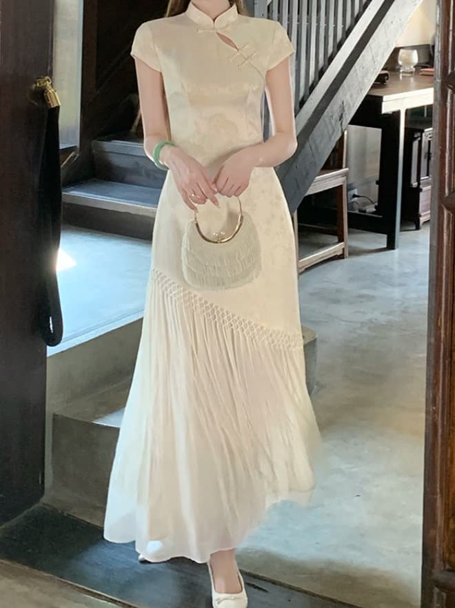 2025 New Slim Gentle And Comfortable All-match Fashion Expensive Qianjin Cheongsam Dress Women Summer Elegant Long Dress