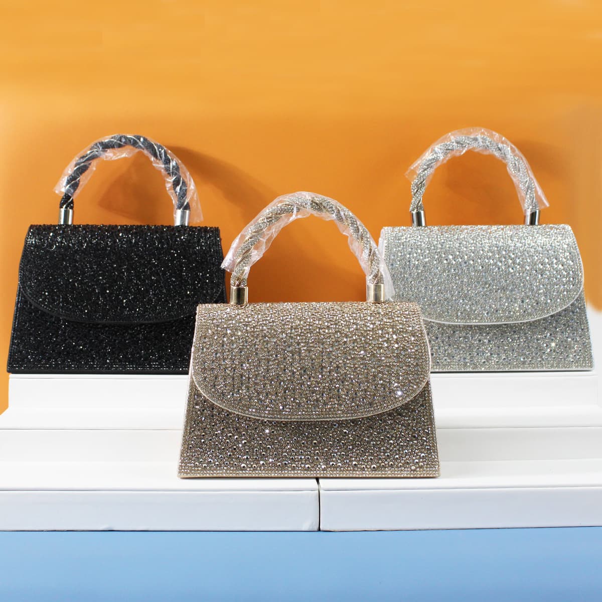 Dinner Bag Diamond-set Handbag New Premium Light Luxury With Diamonds Shoulder Messenger Bag Evening Bag Handbag Full Of Diamonds