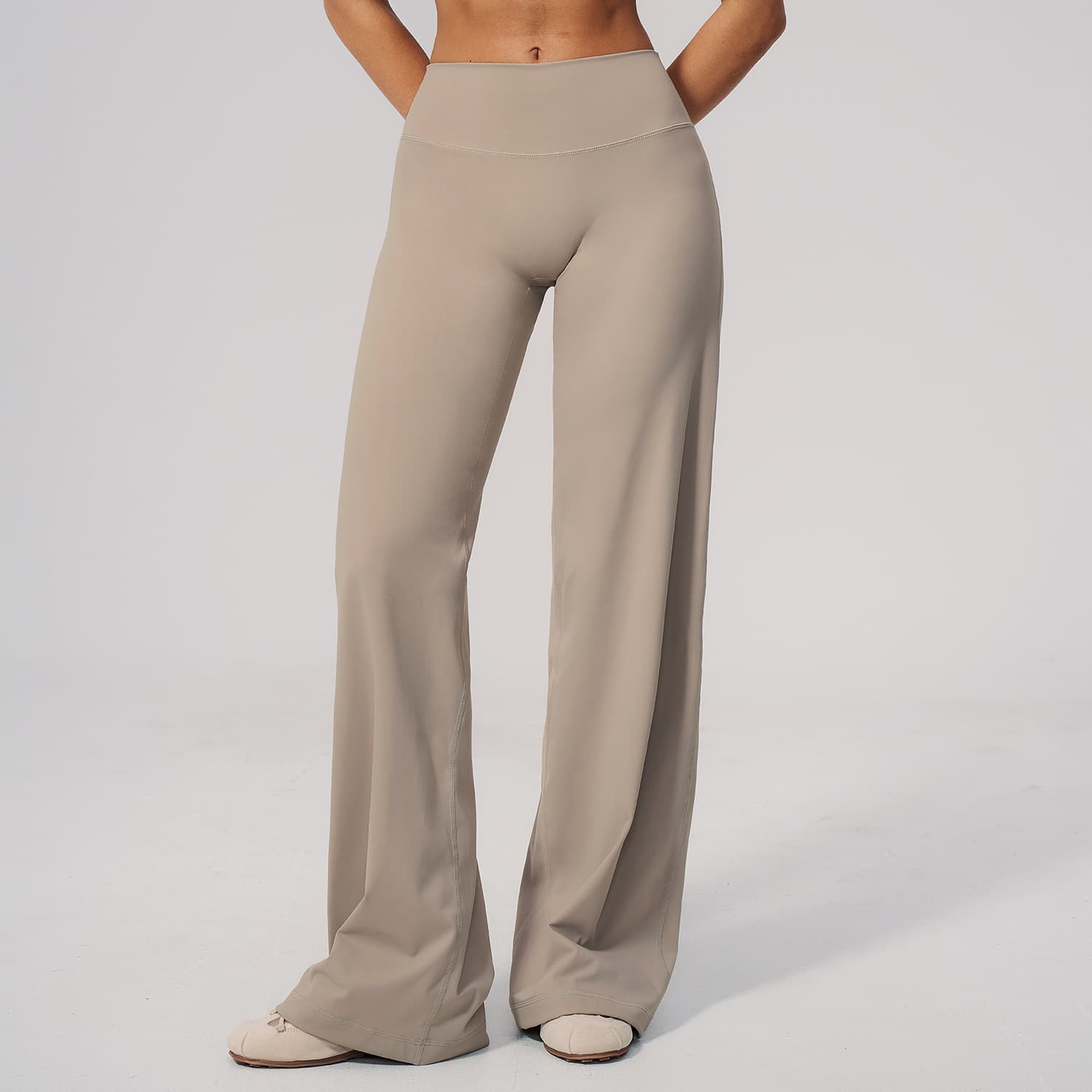 Cross-border Brushed Slim Pants Loose Wide Feet Casual Pants Outdoor Running Sports Wide Leg Pants Women 5529
