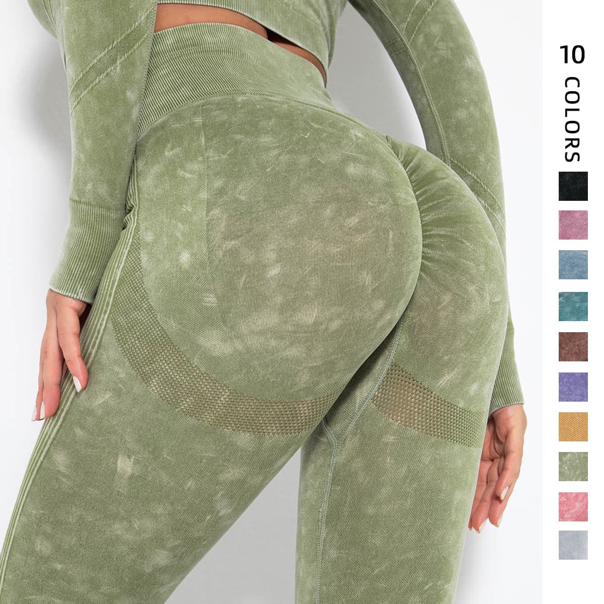 Spot European And American Internet Celebrity Seamless Washing Absorbent Sexy Peach Hip Sweat Yoga Pants Sports Pants Fitness Pants Leggings