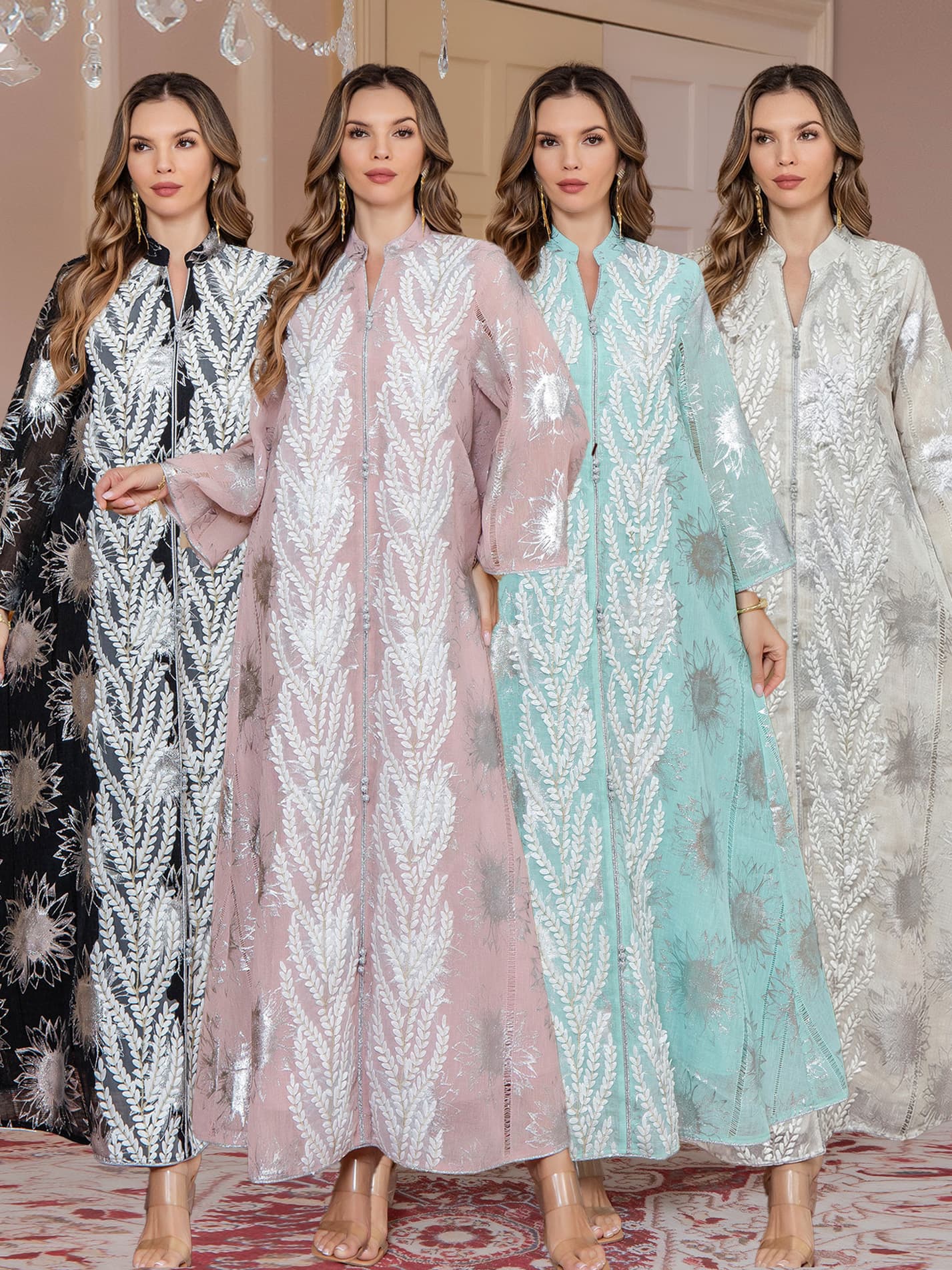 New Spot Holiday Party Women's Long Dress Factory Wholesale Swagger Dress Print Luxury Dress