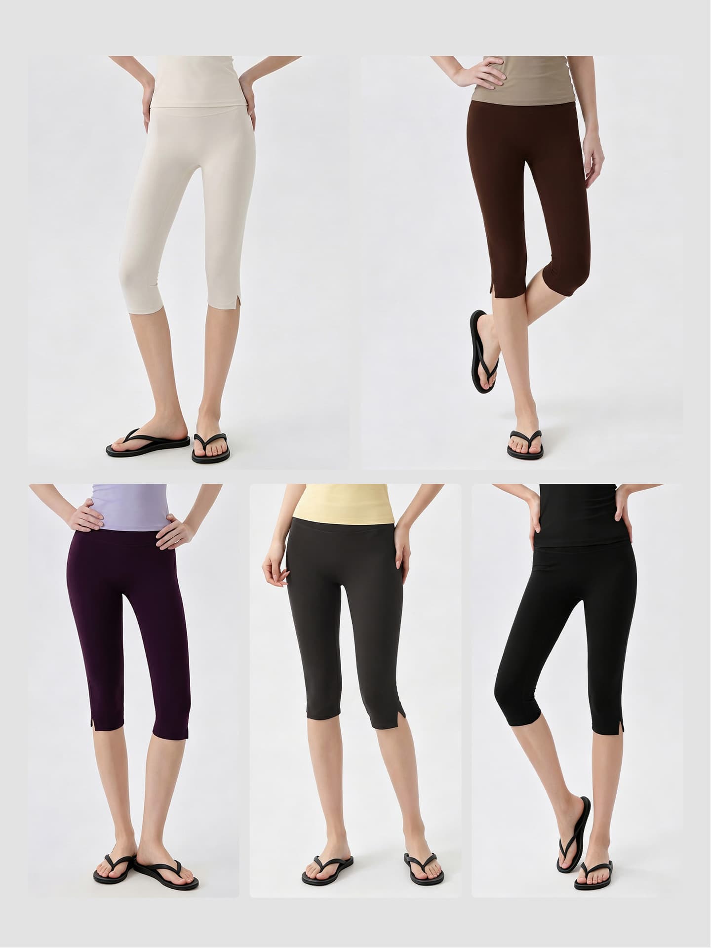 Yoga Sports Crotch Pants Women's Tight Belly Lifting Fitness Pilates Training Yoga Bottom 7 Pants