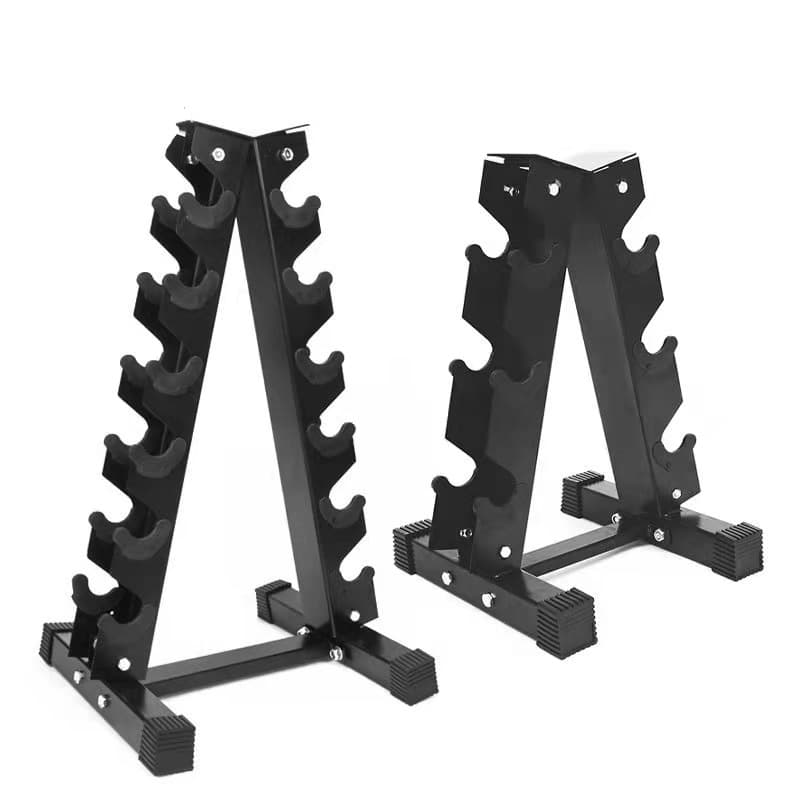 Commercial Dumbbell Rack Thickened And Reinforced 3 Pairs 5 Pairs 7 Pairs Home Fitness Equipment Thickened Steel Plate Dumbbell Rack Wholesale