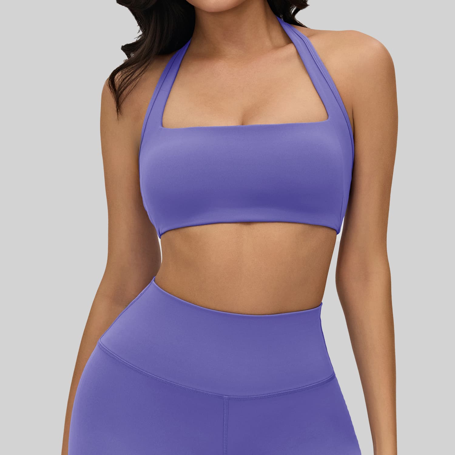 Cross Border Beauty Back Hanging Neck Sport Underwear Women Detachable Chest Pad Yoga Vest Running Shockproof Gathering Fitness Bra