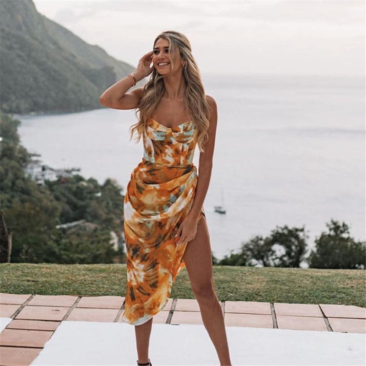 New Print Tight One Piece Swimsuit With Shawl Sunscreen Beachwear Ladies Swimwear