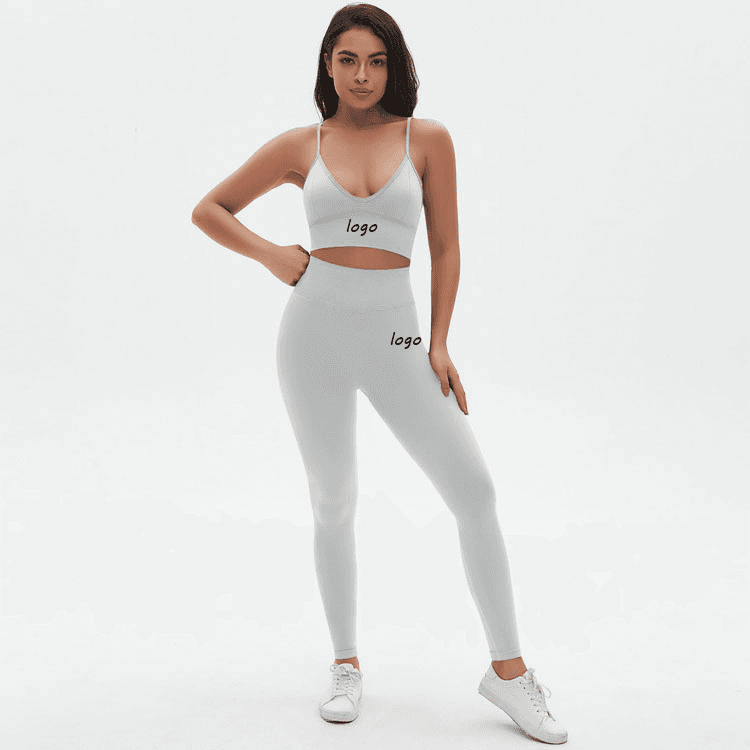 Free Customization Seamless Simple Hip Lifting High Quality Women Summer Yoga Wear Set