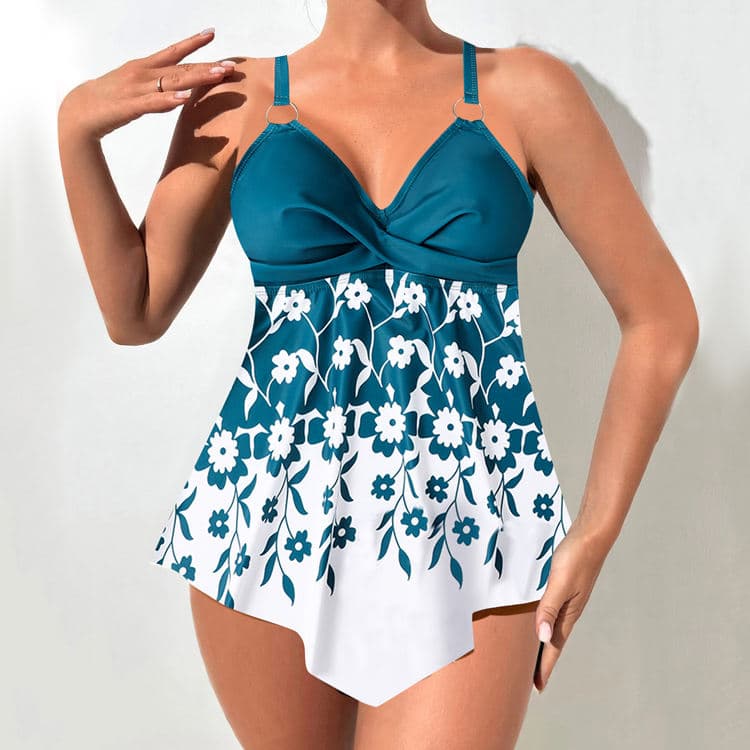 S-5XL Wholesale Swimwear Skirt Plus Size Printed Bikini