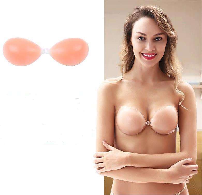 Invisible Underwear Strapless Gathered Thickened Non slip Simulation Classic Silicone Bra