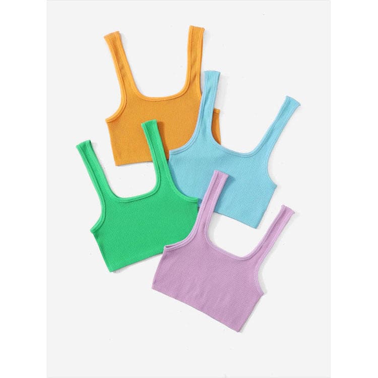 2022 Quick Drying Nylon Sports Top Fitness Wear Running Solid Yoga Vest for Women