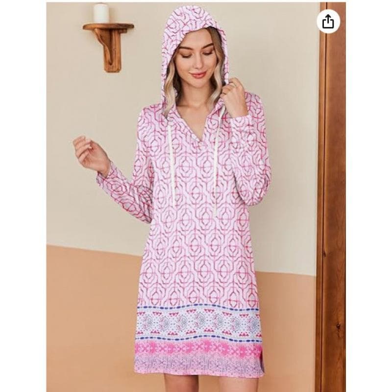 Hooded Fashion Skirt Wholesale Long Sleeve Printed Skirt Custom logo Casual Dress Factory Directly