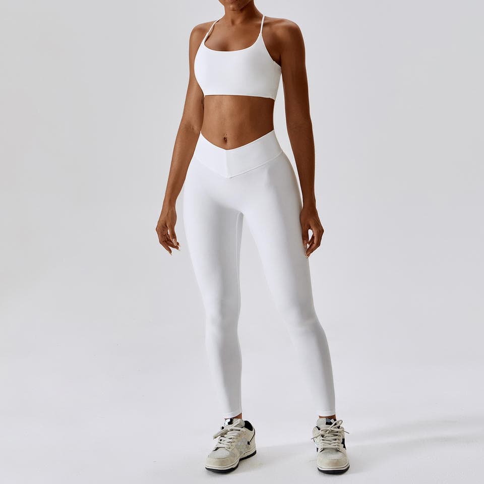 Beautiful Back Bra Legging Outerwear Pilates Running Fitness Sports Yoga Set Women