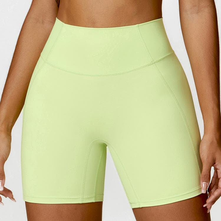 Women High Waist Yoga Shorts Breathable Tight Fitting Sports Shorts Butt Lifting Nylon Yoga Shorts