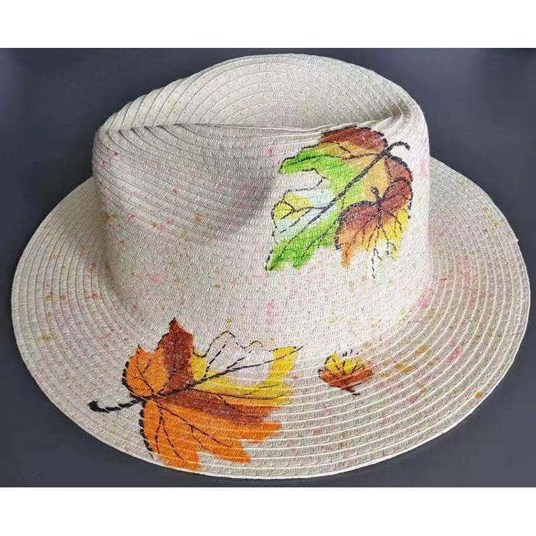 Custom Handmade Raffia Hat Breathable Summer Straw Hat