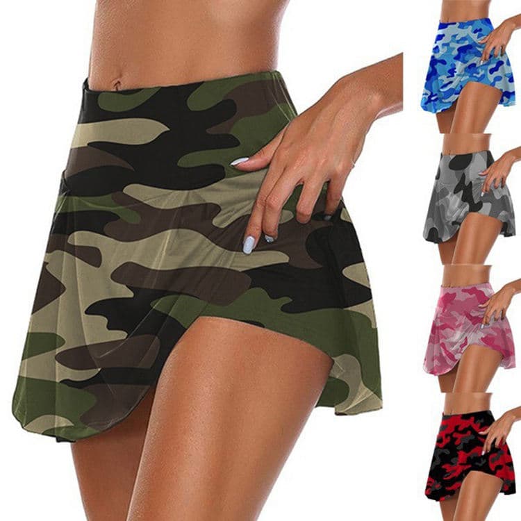 Wholesale New Camouflage Short Skirts High Waist Camouflage Casual Skirts