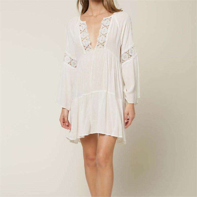 V Neck Long Sleeves Cover up Wholesale Pleated Loose Short Dress Custom logo Solid Color Bikini Cover Ups Factory Directly