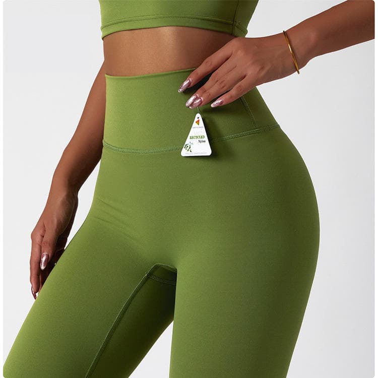 Nude Feeling High Waist Tight Fitness Yoga Pants Eco Friendly Recycle Yoga Leggings