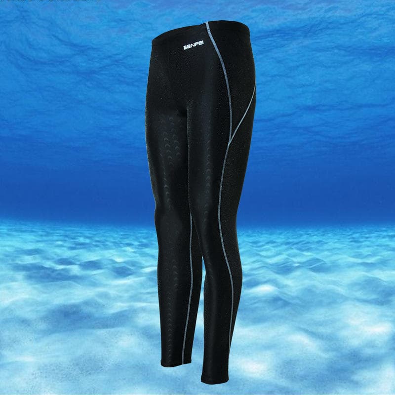 Waterproof Quick Dry Long Leg Competition Men's Long Fitness Swimming Shorts