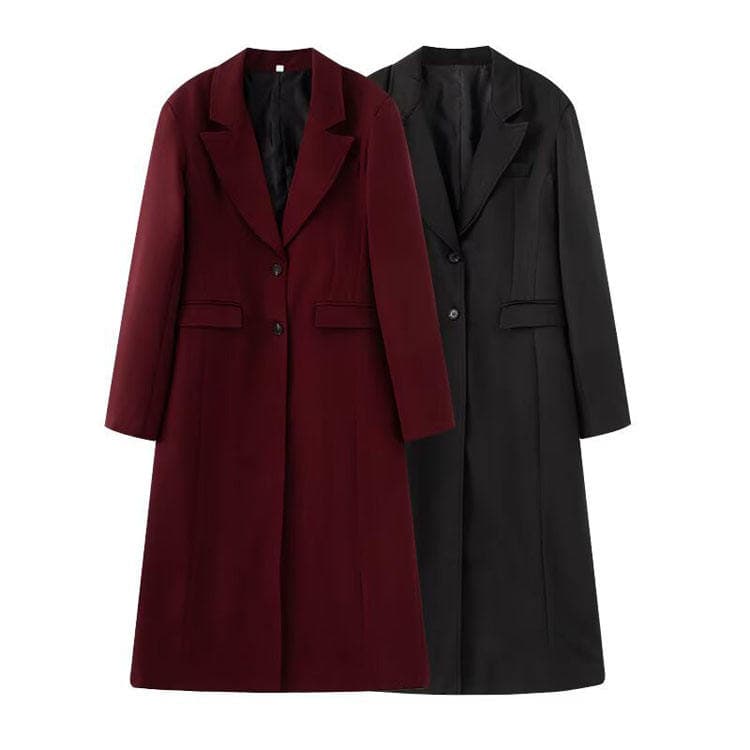 2026 Elegant Women Trench Coat Autumn and Winter Women Clothing Slim-fit Elegant Long Coat Warm Standard Coat for commuter
