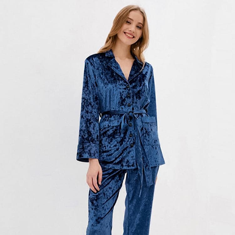 Autumn and Winter Warm Sleepwear Pants Set Fashion Outwear Women's Home Furnishing Wholesale