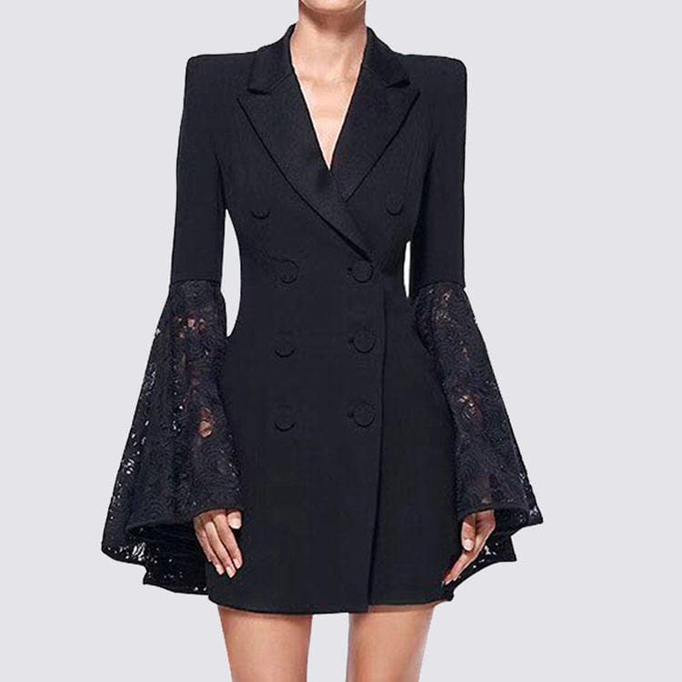 2024 Spring New Women Clothing Black Fashion Suit Jacket Women Design Outerwear Suit