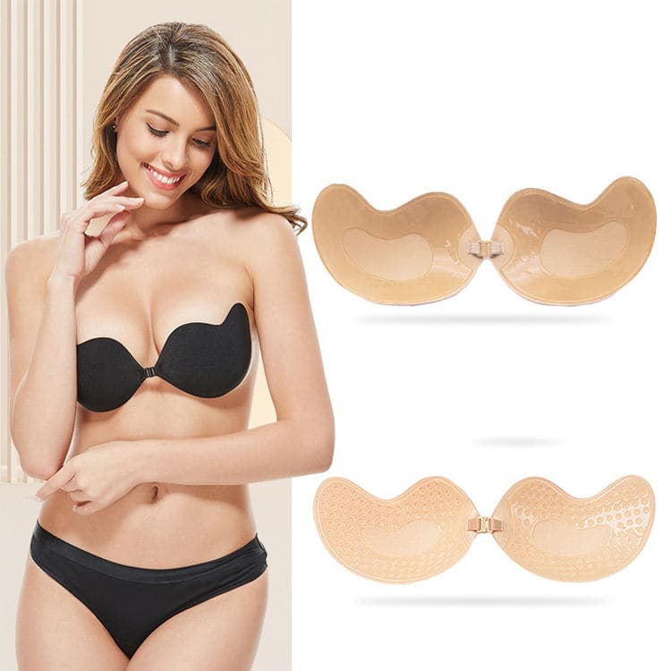Popular Mango Style Chest Stick Invisible Bra Hook Button Breathable Steel Ring Free Gathering Underwear
