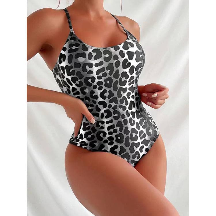 New Sexy One Piece Bikini Colored Leopard Print Swimsuit