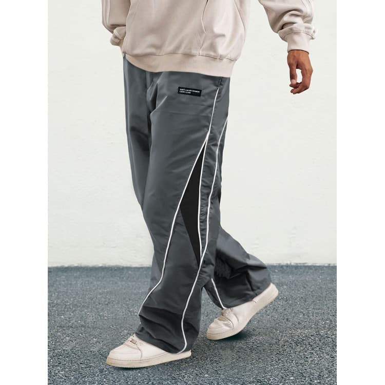 Wenshuo Loose Sweatpants Wholesale Stylish Straight Trousers Custom logo Casual Summer Trousers Factory Direct