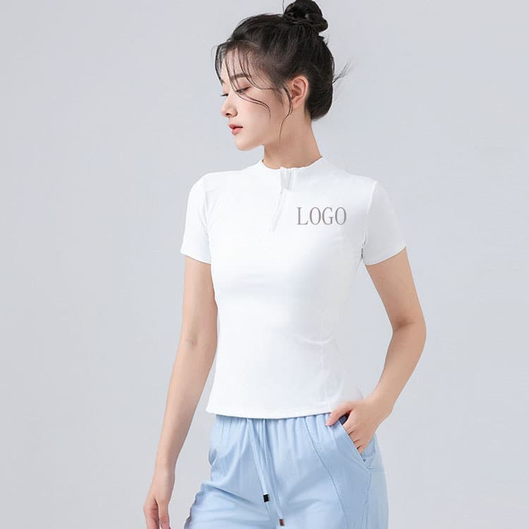 New Sports T Shirt for Women Summer Breathable Slim Fitness Clothes Training Running Top Yoga Wear Short Sleeve Women Top