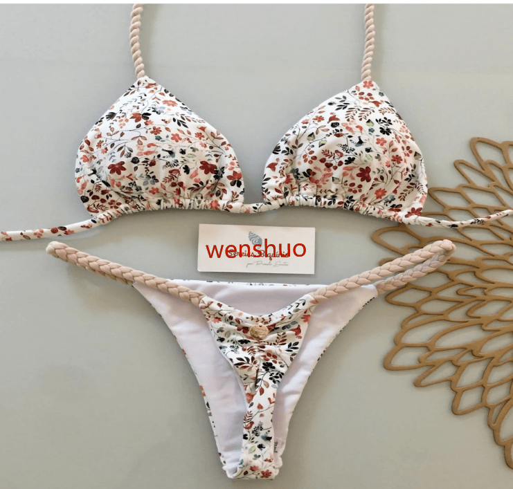 Wholesale Fashion Bikini Two Piece Set 2025 New Printed High Quality Beach Pool Swimwear
