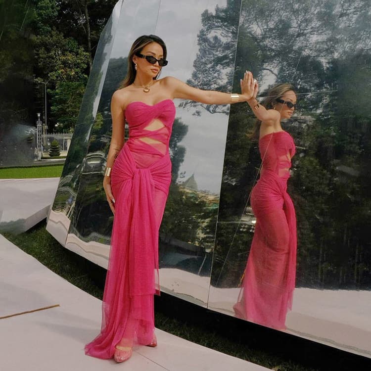 European and American Style Top Sale Dress 2024 Spring Fashion Sexy Night Club Women Dress