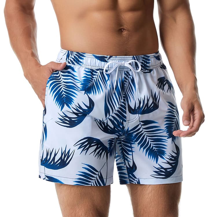 Wholesale Summer Quick Dry Shorts Tropical Printed Mesh Beach Pants Striped Running Sports Waterproof Shorts for Man