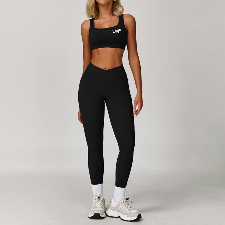 Gym Clothing Active Wear Bra and Legging Yoga Set 2 Piece Set Women Summer