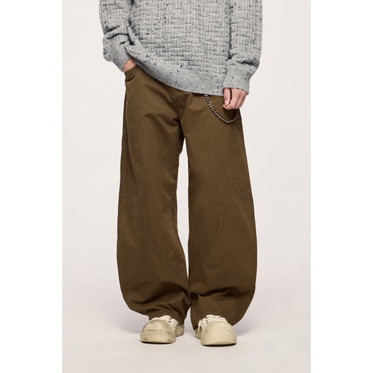Wenshuo Simple Solid Color Trousers Wholesale Cotton Sweatpants Custom logo Casual Zip Pants Factory Direct