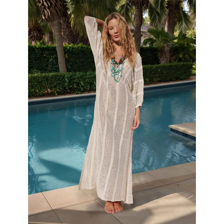 Comfortable Cotton Solid Loose Fit Dress 2025 New Arrival CoverUp