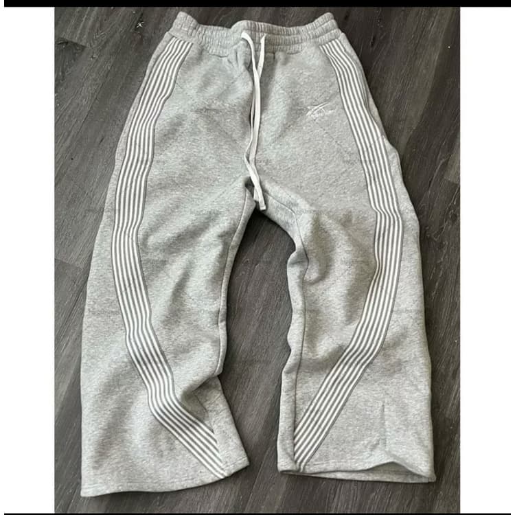 Wenshuo Striped Sweatpants Wholesale Drawstring Loose Trousers Custom logo Casual Stylish Trousers Factory Direct