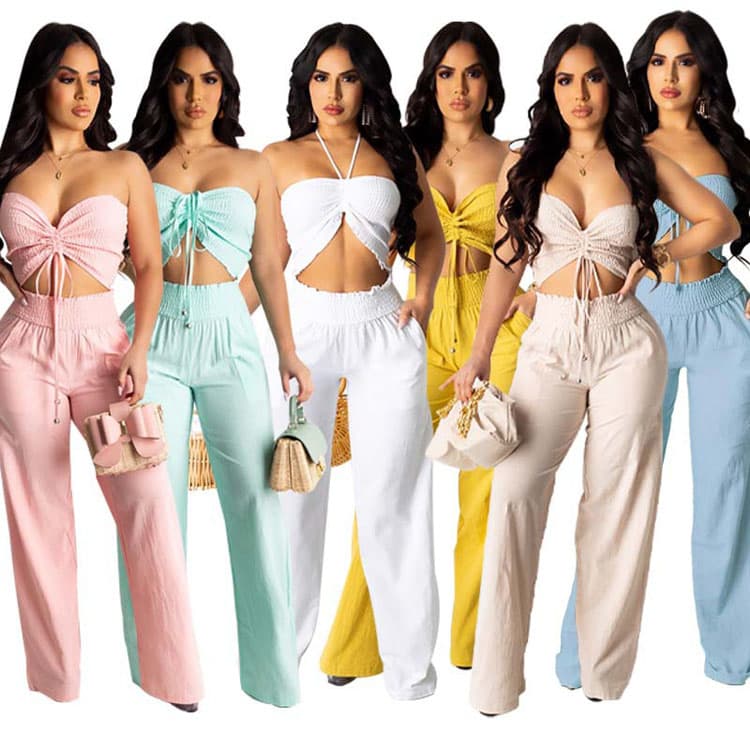 2-in-1 Tube Top and Strap Bralette Set 2025 Summer Y2K Fashion Women Solid Color Outfit Wholesale Hot Girl Summer Set