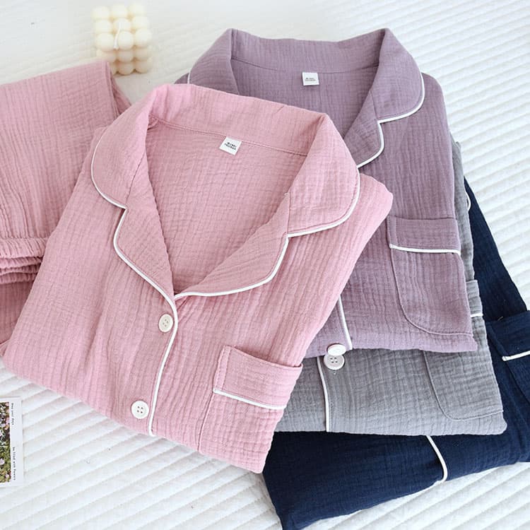 Soft Solid Color Pajamas Wholesale Cotton Casual Loungewear Factory Direct Elastic Waist Straight Leg Pants Factory Direct