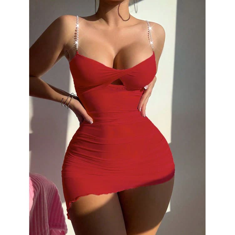 Christmas Wear Sizzling Hot Sheer BodyStocking Dress Sexy Lingerie for Bedroom Honeymoon Anniversary Gift Seductive Babydoll
