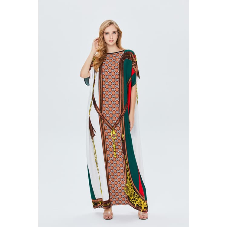 Hot Selling Muslim Fashion Ladies Loose Robe Middle Eastern Ladies One Piece Dresses