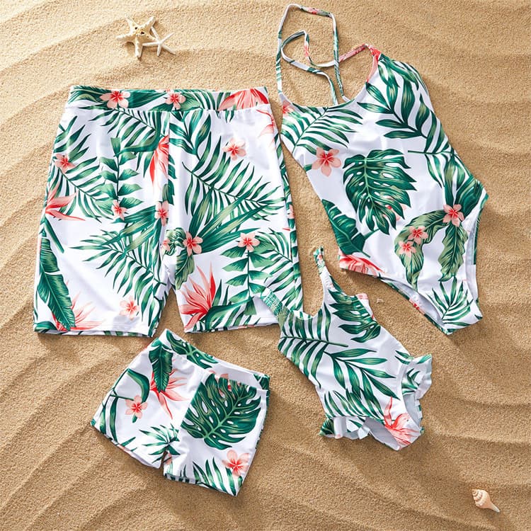 New Arrival Bikini Mother Daughter Father Son Swimsuit Parent Child Family Swimwear