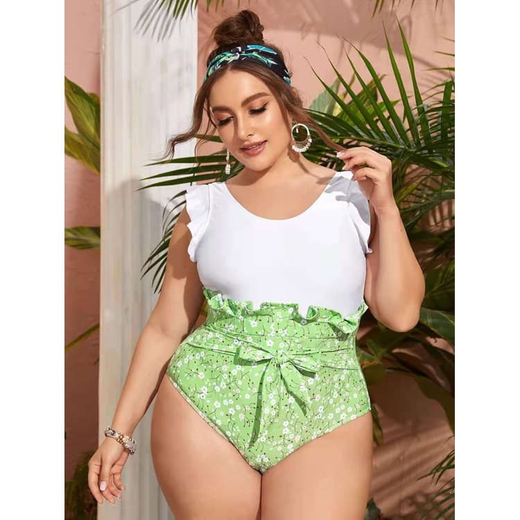 Sexy 2021 One Piece Bikini Suit Fashionable New Swimwear Plus Size Swimsuit