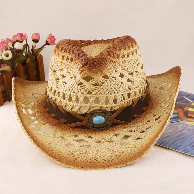 Bohemian Hollow Out Cowboy Hat Wholesale Hats Western Cowboy Beach Hat
