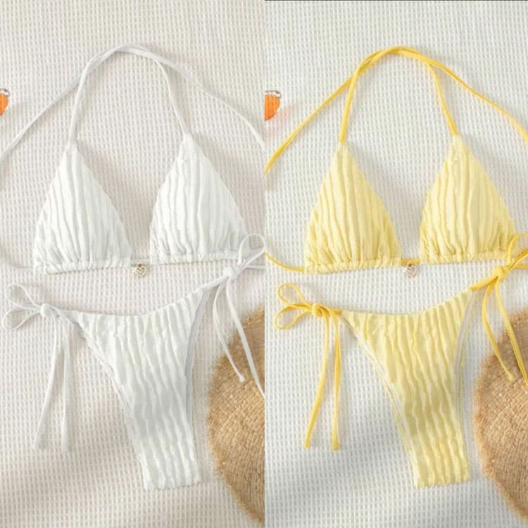 New Striped Strap Swimsuit Beach Vacation Sexy Bikini Wholesale Triangle Swimsuit