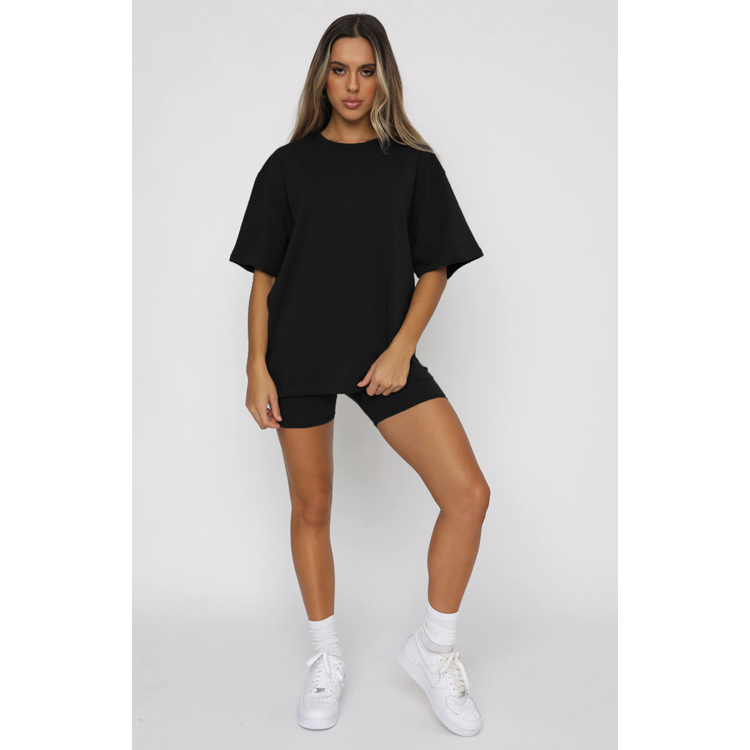 Summer New T-shirt Suit Solid Color Round Neck Short Sleeve Pullover Suit Urban Fashion Casual Shorts Suit