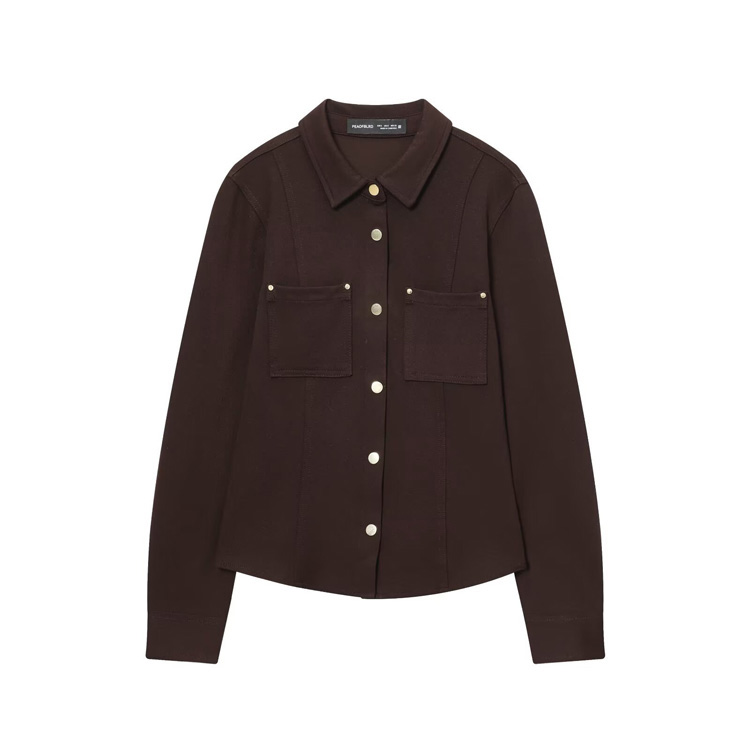 Wenshuo Collared Long Sleeve Shirt Custom logo Solid Color Trousers Factory Direct Simple Women Suit