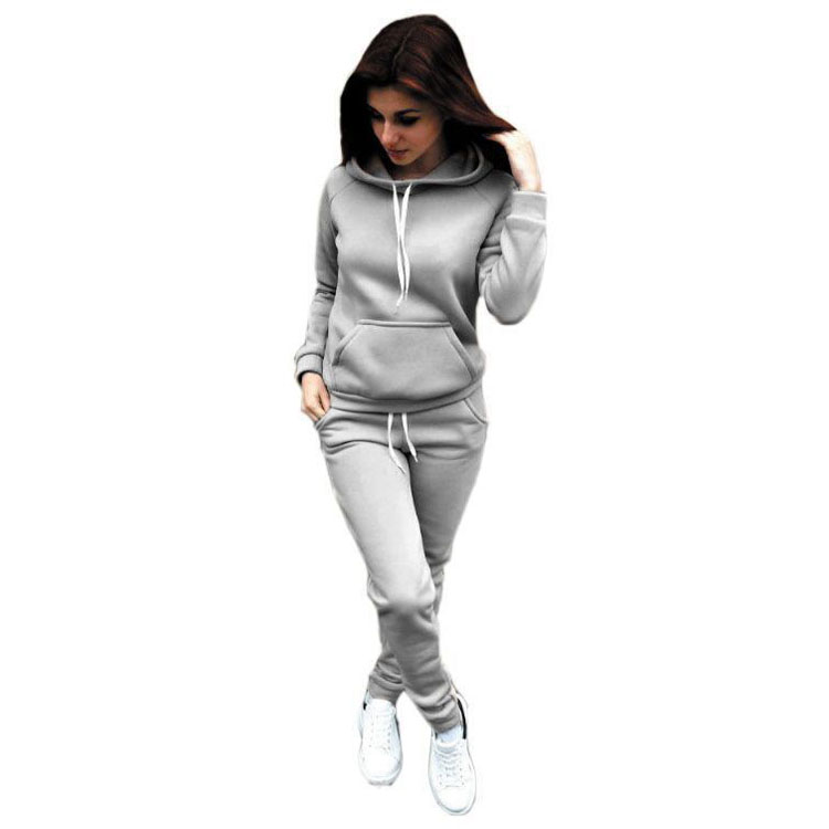 Autumn and Winter New Women'S Wear Euro-American Fleece Sports Suit