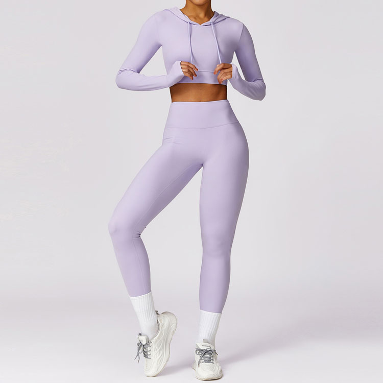 Winter Long Quick Drying Nude Tight Long Sleeved Yoga Suit Women Outdoor Running Fitness Sports Wear