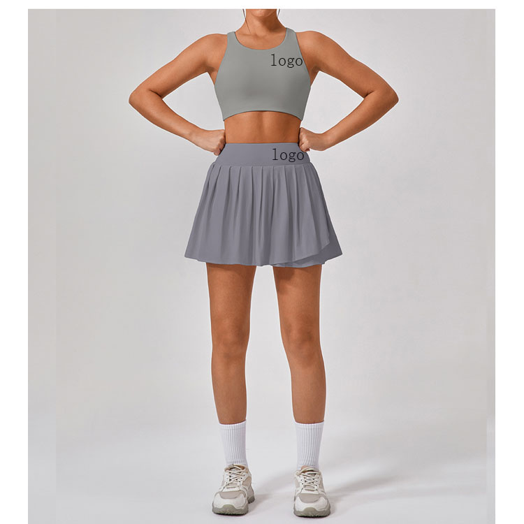 2025 New Women Solid Color Versatile Sports Golf Short Skirt With Lined Pocket Shorts